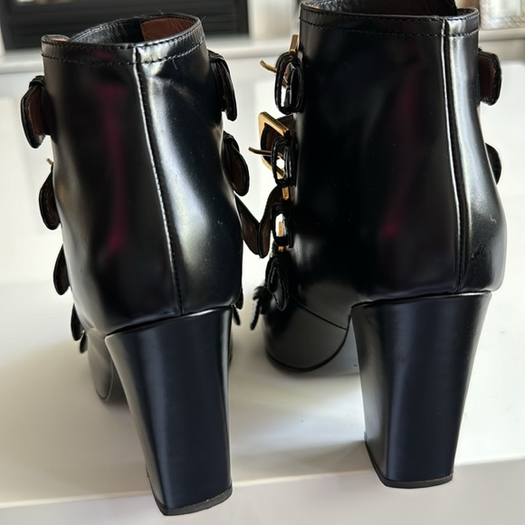 LAURENCE DECADE LEATHER BUCKLE BOOTS 36 1/2 - Picture 4 of 5